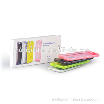 New Qi Wireless Charger Receiver TPU Soft Silicone Wireless Charging Case Cover For iPhone Power Charging Transmitter